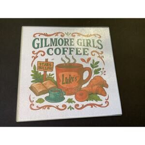 Gilmore Girls Coffee Cutting Board/Hot Trivet - Memorabilia  7.75" x 7.75"